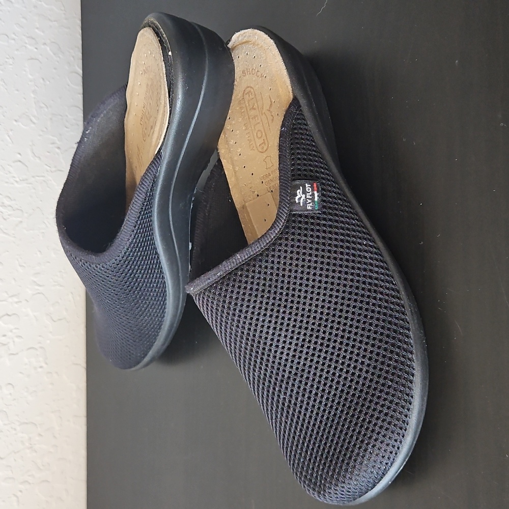 Flyflot Made In Italy Black Slides, Size 41